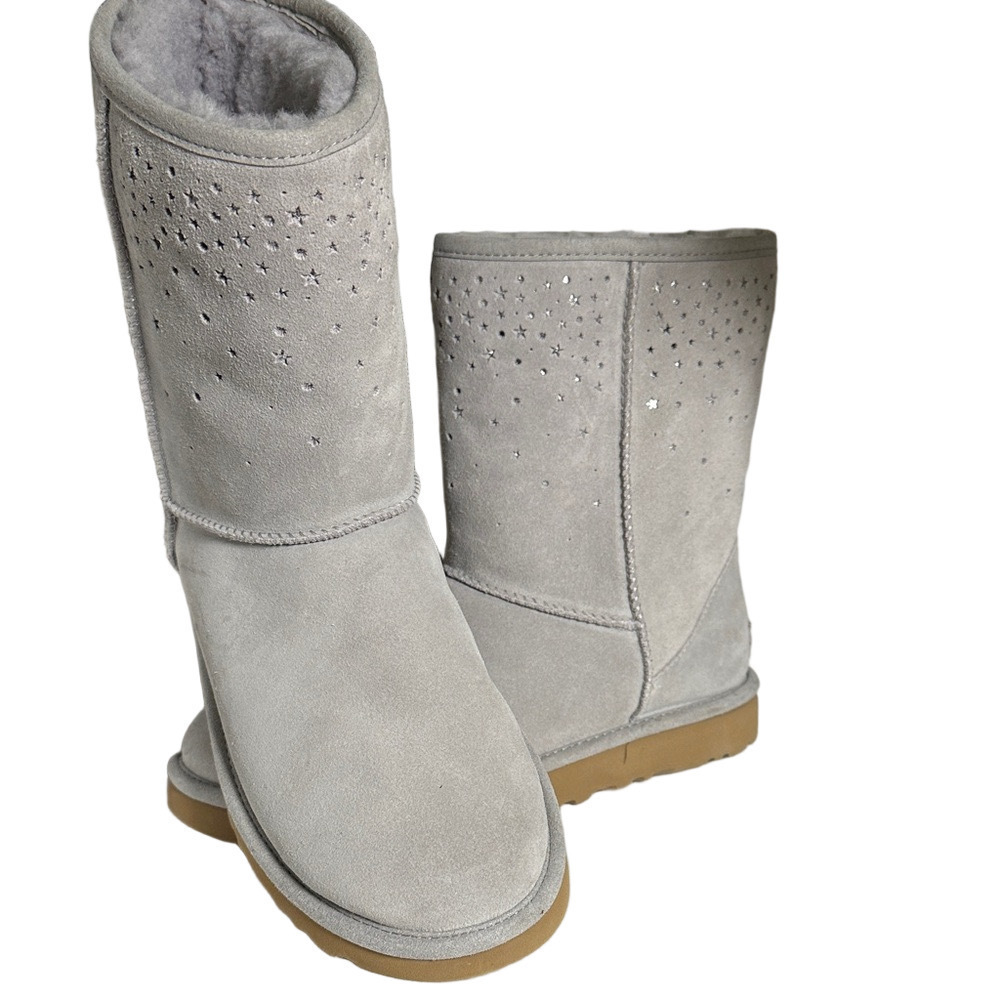 UGG Classic Short Stargirl Boots – Seal Gray – Size 9